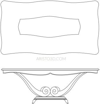 Set of furniture (KMB_0032-07) 3D model for CNC machine